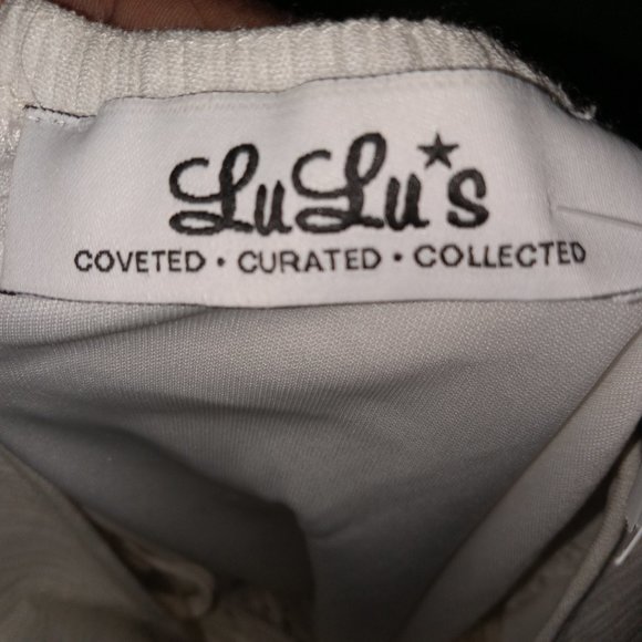 Lulus Dashing Dame White floral islet dress. - Picture 3 of 11